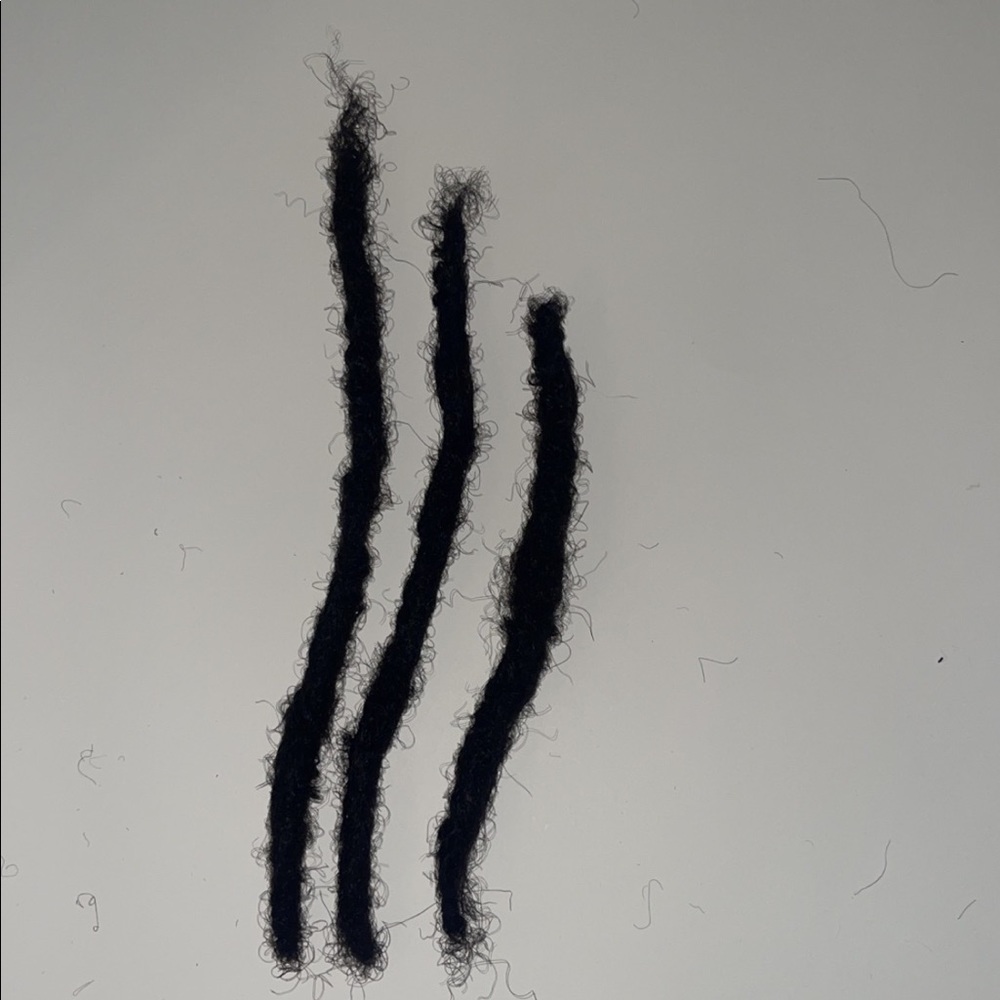 Hand made human hair locs extensions